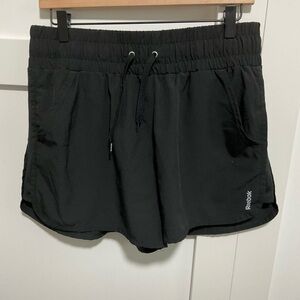 Reebok Women's Black Drawstring Athletic Shorts